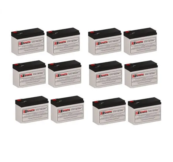 12 × 12V 7Ah Ups Battery Pack For Mge Pulsar Evolution Exb 2200 1