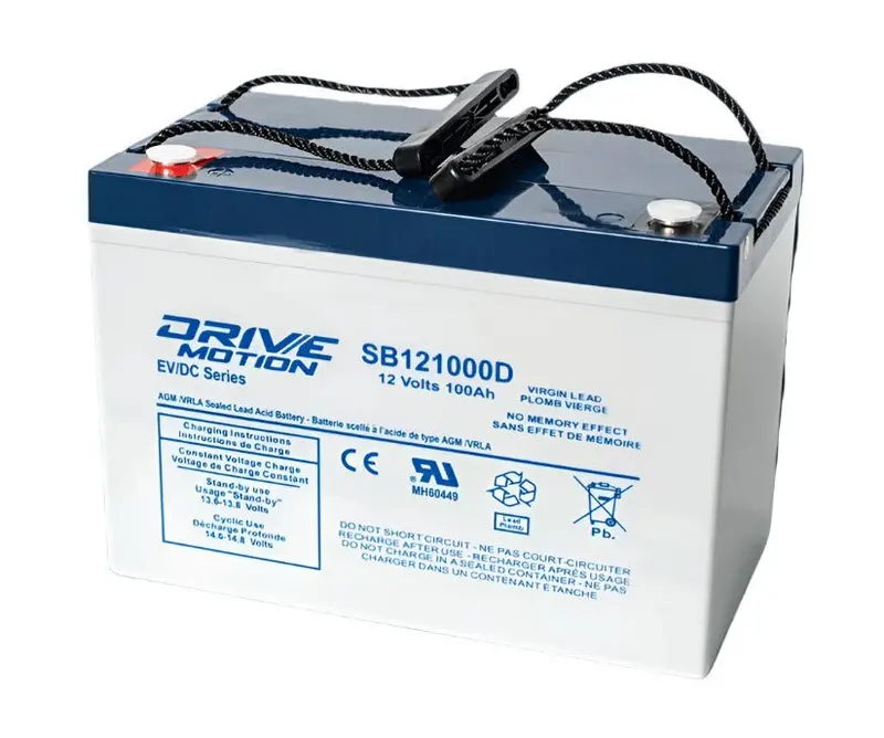 12V 100Ah Deep-Cycle Replacement Battery For Henglypower Mhl12100 With M8 Insert Terminals 1