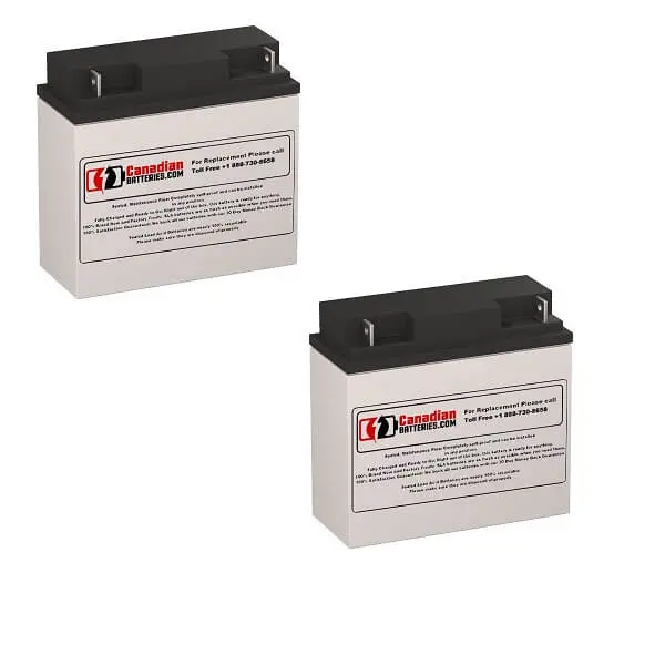 2 × 12V 18Ah Ups Battery Set For Alpha Technologies Awm 600 Bp (032-054-21) 1