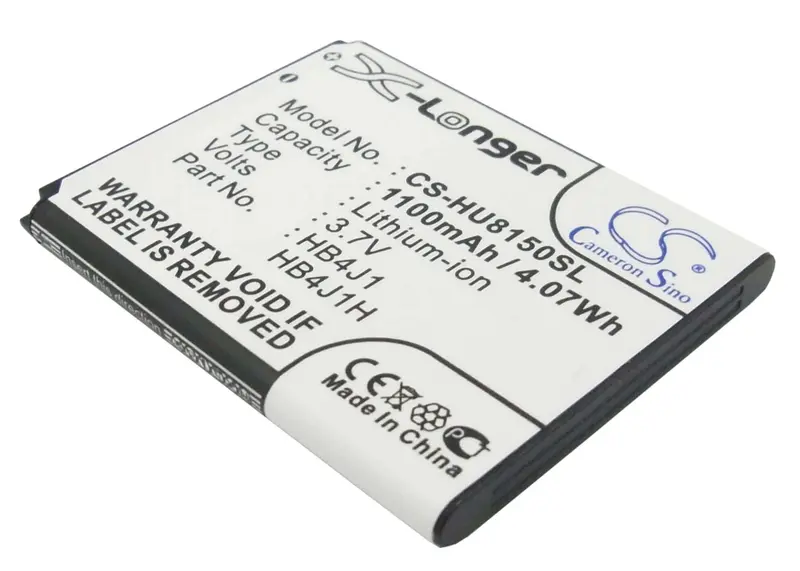 3.7V 1100Mah Smartphone Battery For Huawei Hb4J1 C5800S C8500 (Orange/Sfr/Vodafone) 1
