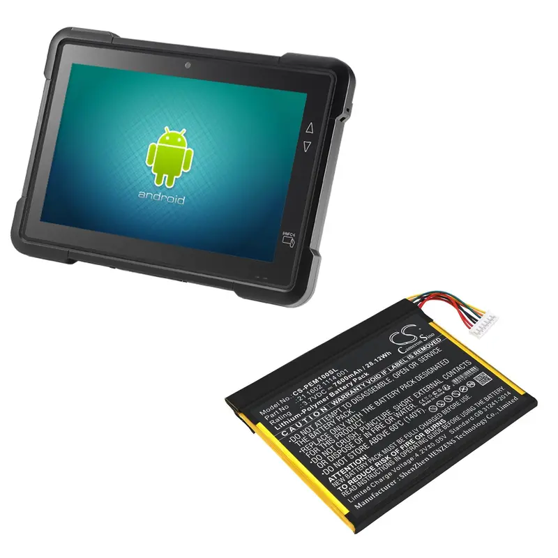 3.7V 7600Mah Li-Polymer Tablet Battery For Partner Em-100 Devices 1