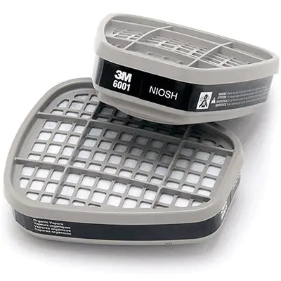 3M 6001 Organic Vapor Cartridge Set (Pair) 1