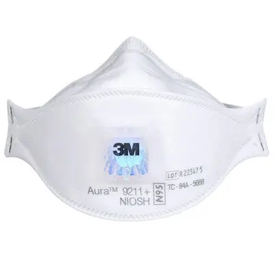 3M Aura 9211+ N95 Particulate Respirator – Lightweight Disposable Mask (7100303148) 1