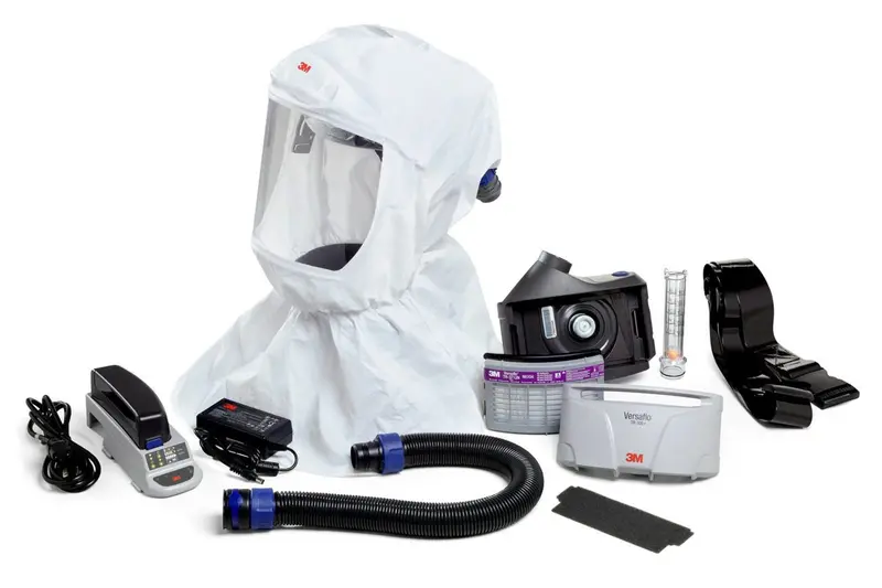 3M Versaflo Papr With Clear Visor Hard Hat & Hood – Alternate Configuration (7100307877) 1