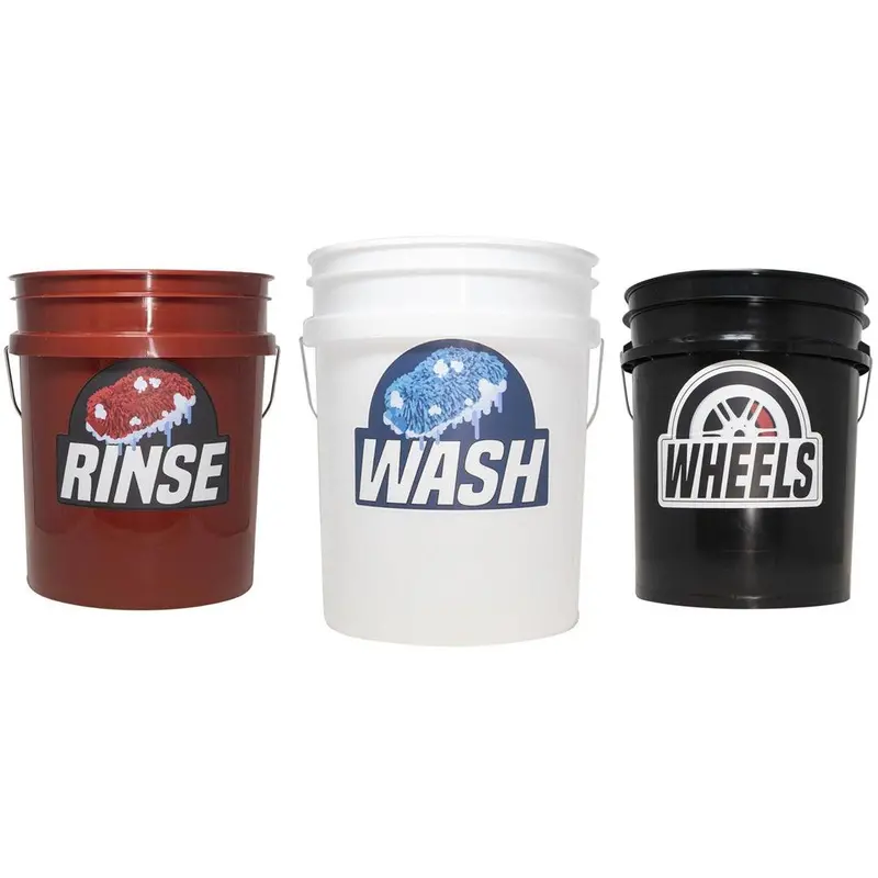 5-Gallon Car Wash Bucket Kit – Dual-Bucket Grit Guard System For Scratch-Free Washing 1