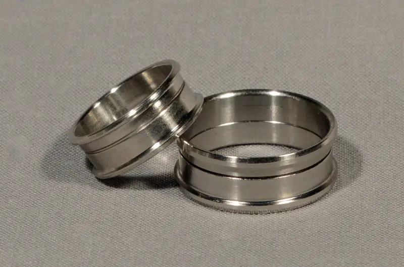 6Mm Stainless Steel Ring Core Set – Two-Piece, Half-Size Variants Available 1