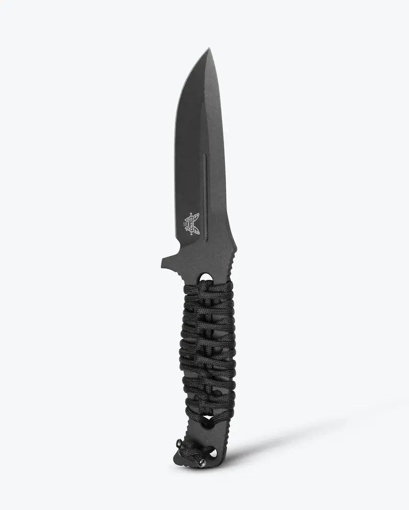 Adamas Fixed Blade Knife With Black Paracord Wrap – Drop Point 1