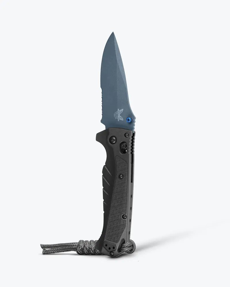 Adira Tactical Drop-Point Knife – Tempest Gray Handle 1