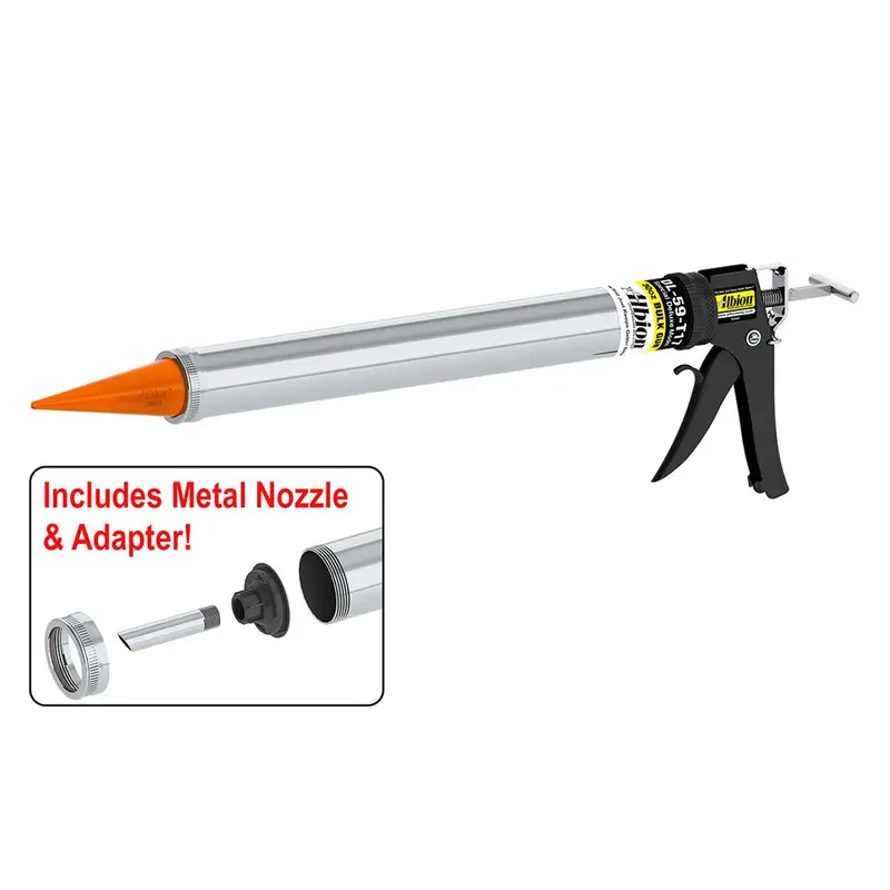 Albion Deluxe Manual Bulk Dispenser With Orange Cone Nozzles 1
