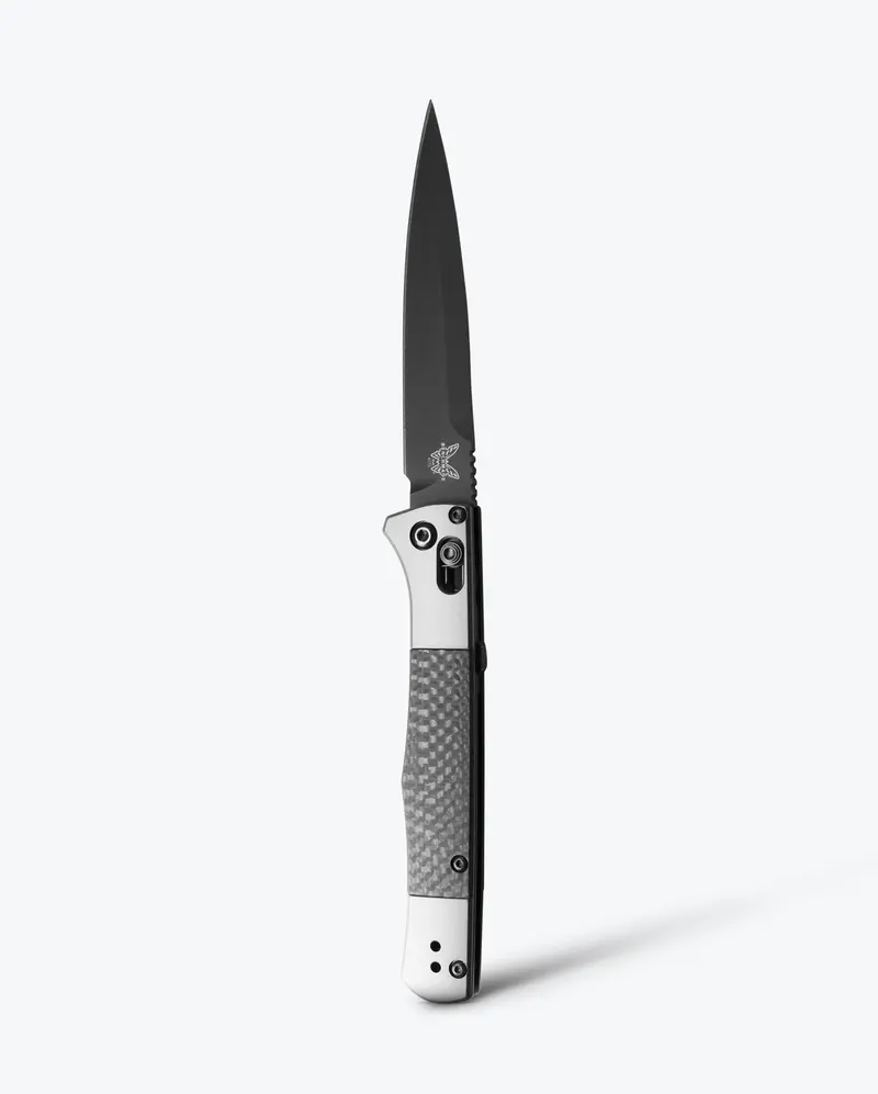 Auto Fact Folding Knife With Carbon Fiber And Aluminum Handles 1