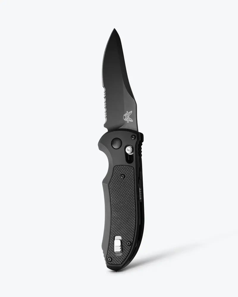 Auto-Opening Triage Knife – Black Aluminum And G10 Handle 1