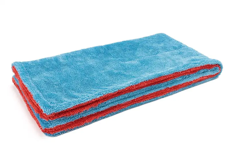 Autofiber Dreadnought Max Xxl Drying Towel – 30" X 40", Blue/Red Colorway 1