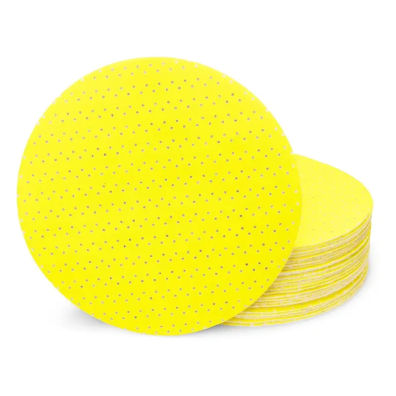 Bart'S Own 9" Yellow Perforated Sanding Discs – Economy Grade 1