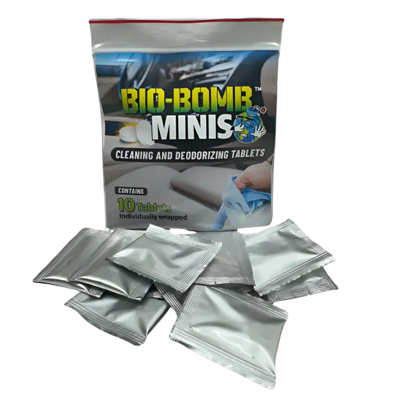 Bio Bomb Mini Dissolvable Tablets – Effervescent Cleaning & Deodorizing Pods For Small Spaces 1