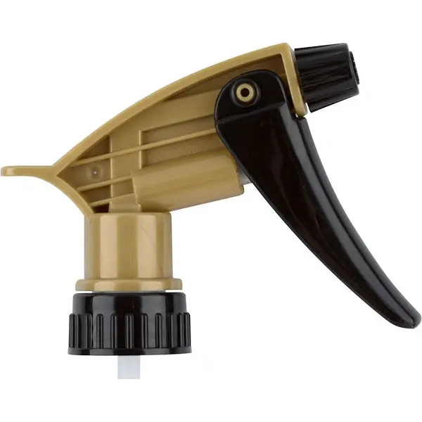 Black & Gold Acid-Resistant Trigger Sprayer – 9.25" Dip Tube 1