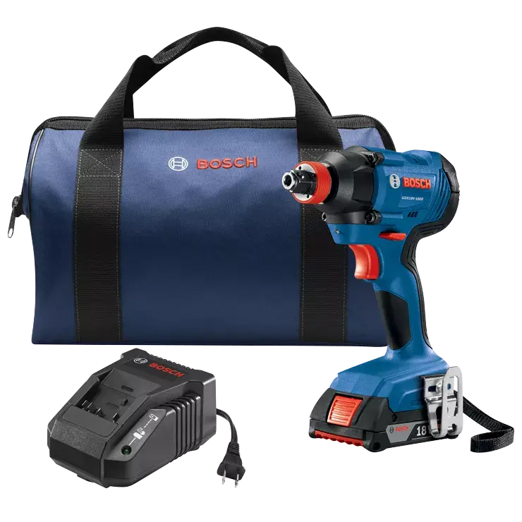 Bosch 18V 2-In-1 Impact Driver And Wrench Kit (1/4" & 1/2") 1