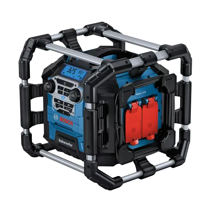 Bosch 18V Jobsite Radio With Bluetooth 5.0 And Built-In Power Station 1