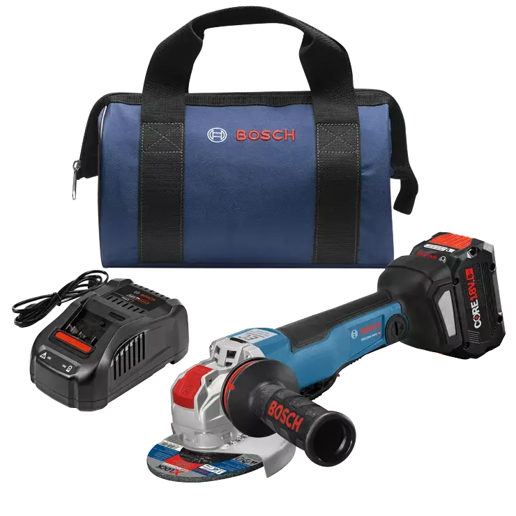 Bosch 18V X-Lock Angle Grinder Kit – 4-1/2" To 5", Connected-Ready 1