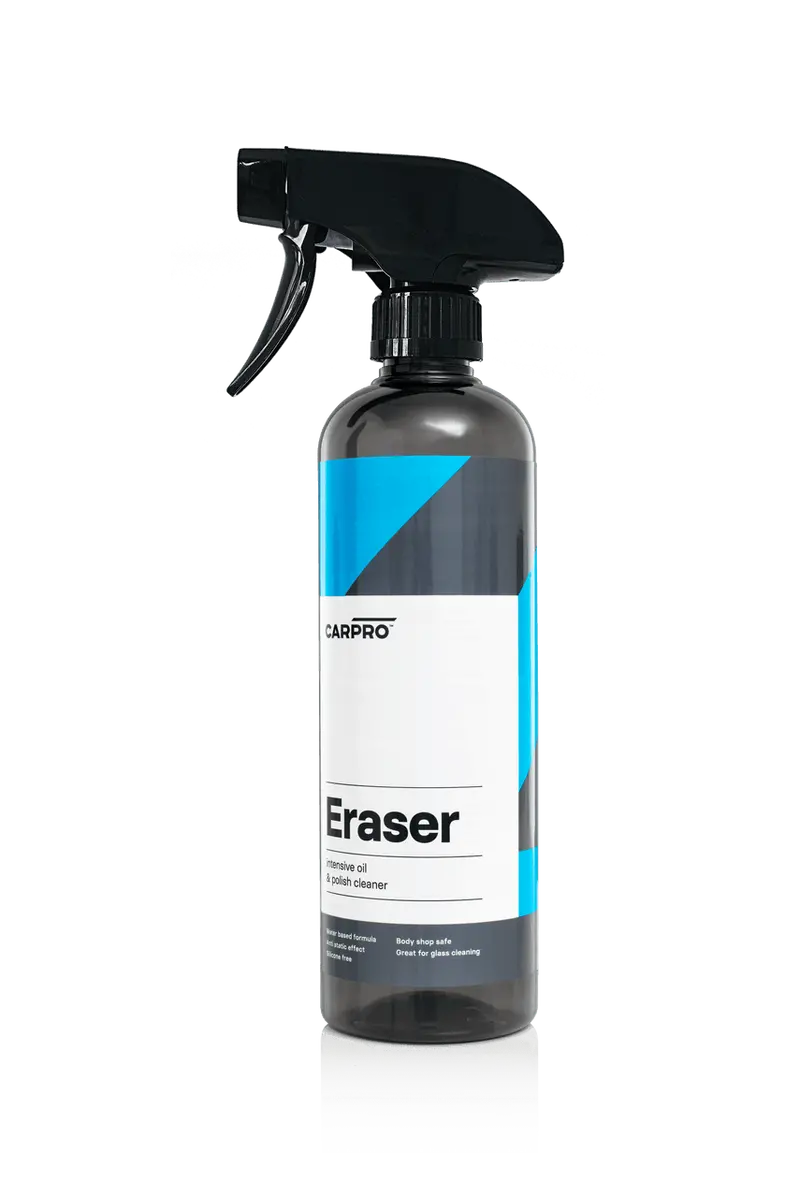 Carpro Eraser – Dual-Action Oil, Polish, And Streak-Free Glass Cleaner 1