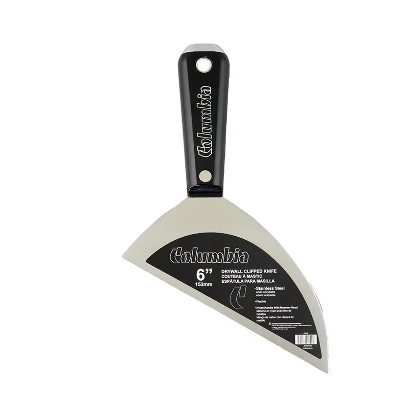 Columbia Stainless Steel Clipped-Edge Taping Knife – Clean Corner Cuts 1
