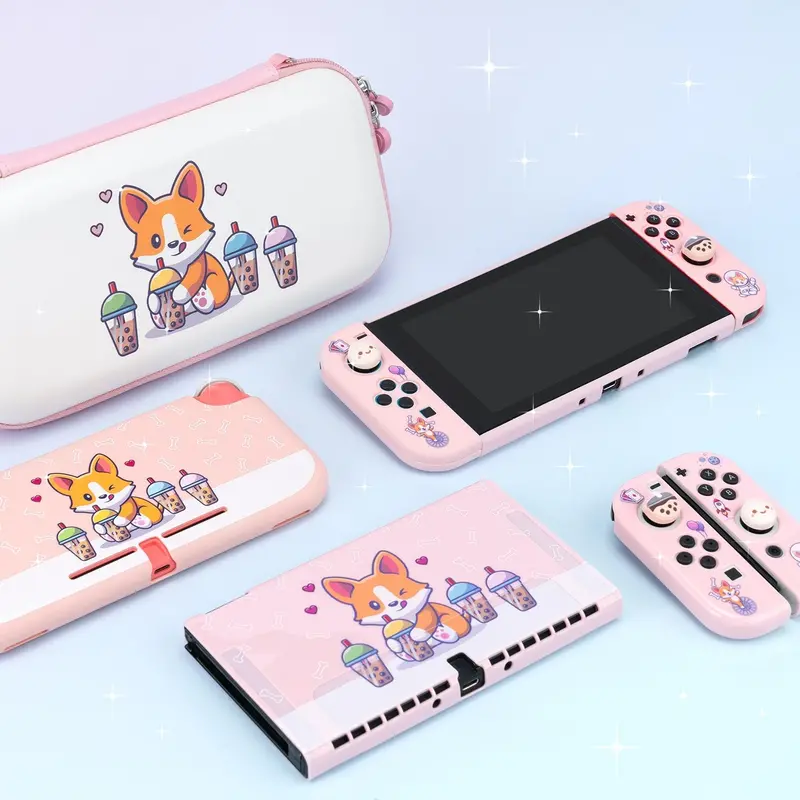 Corgi-Themed Nintendo Switch Carry Case – Compatible With Switch, Lite & Oled 1