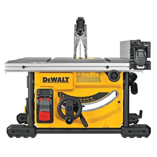 Dewalt 15-Amp 8-1/4" Compact Jobsite Table Saw With Rack-And-Pinion Fence (Dwe7485) 1