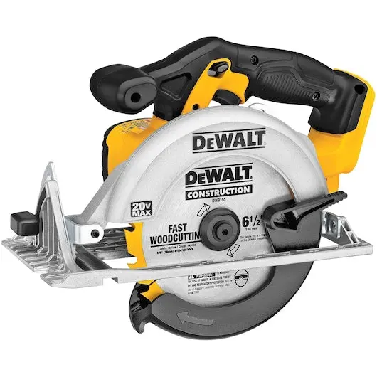 Dewalt 20V Max 6-1/2" Cordless Circular Saw With Magnesium Shoe – Bare Tool (Dcs391B) 1