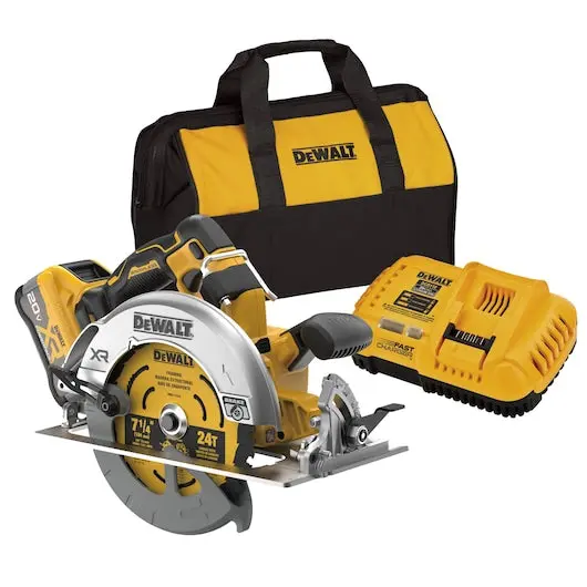 Dewalt 20V Max Xr Brushless 7-1/4" Circular Saw Kit With Battery & Charger (Dcs590Ww1) 1
