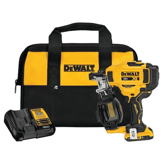 Dewalt 20V Max Xr Cordless Coil Roofing Nailer – Dcn45Rnd1 With Free 5Ah Battery 1