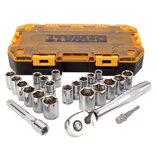 Dewalt 23-Piece 1/2" Drive Combination Socket Set (Dwmt73813) 1