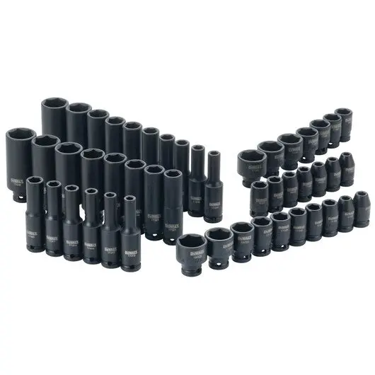 Dewalt 48-Piece 1/4" Impact Socket Set – Metric & Sae Combination Kit - Dwmt19251 1