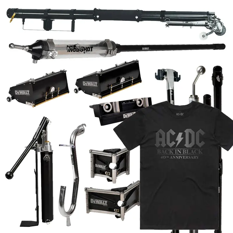 Dewalt Back-In-Black Taping Tool Set – Includes Limited-Edition Ac/Dc T-Shirt 1