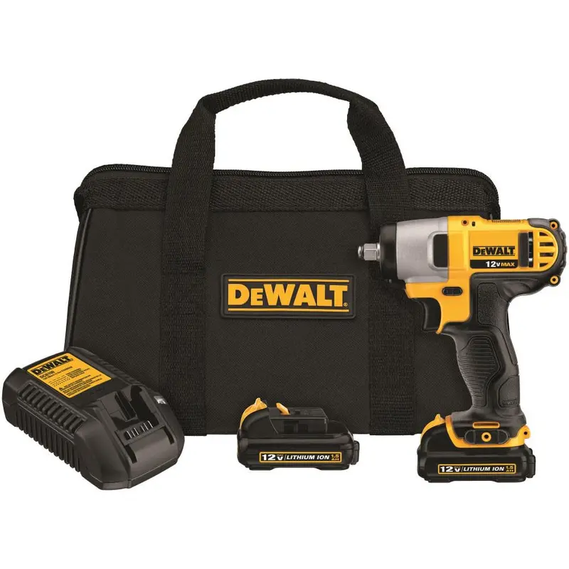 Dewalt Dcf813S2 12V Max 3/8" Compact Impact Wrench Kit – High-Torque In Tight Areas 1