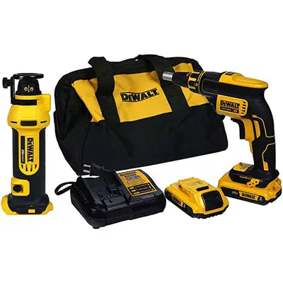 Dewalt Dck263D2 20V Max® Xr Cordless Drywall Screwgun & Cut-Out Tool Combo Kit 1