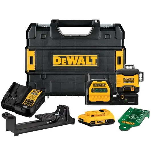 Dewalt Dcle34030G 20V Max Xr 3X360° Green Line Laser Kit – Full-Featured Layout System 1