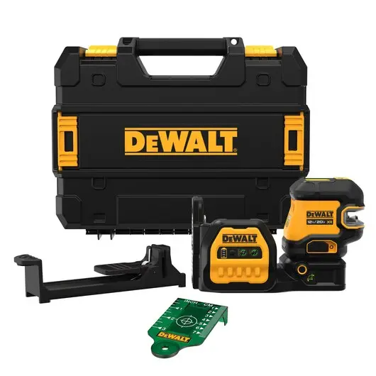 Dewalt Dcle34220Gb 20V Max Green Cross Line & Dual-Spot Laser – Compact Self-Leveling Tool (Bare Tool) 1