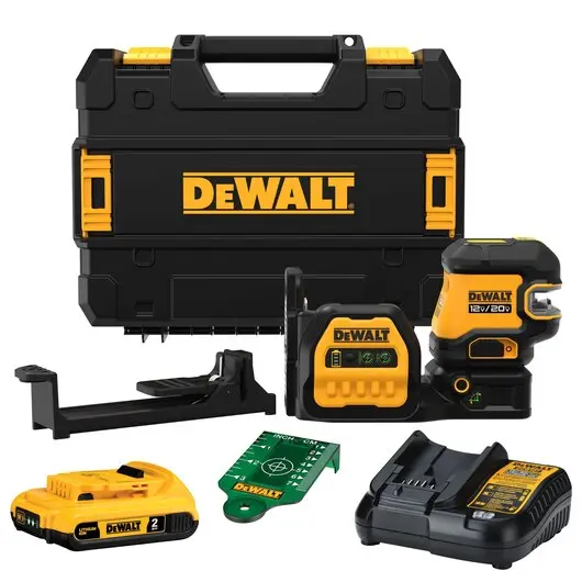 Dewalt Dcle34520G 20V Max Xr 5-Spot Green Line Laser Kit – Advanced Precision Layout Solution 1