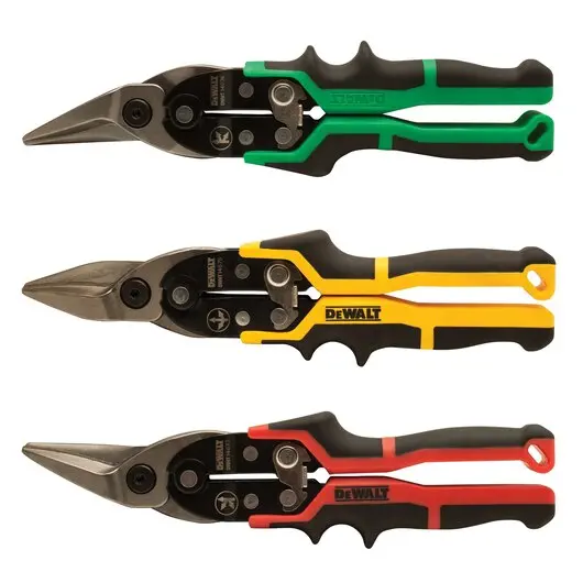 Dewalt Dwht14676 3-Piece Ergo Aviation Snips Set: Straight, Left, And Right Cut 1
