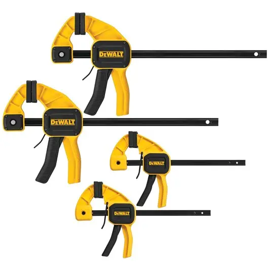 Dewalt Dwht83196 4-Piece Trigger Clamp Kit — Includes 6-Inch And 12-Inch Sizes 1