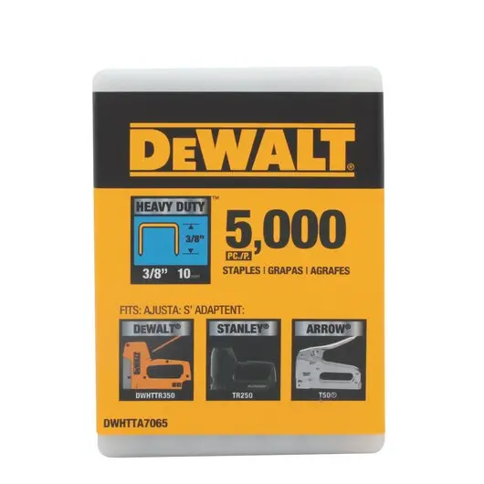 Dewalt Dwhtta7065 5000-Pack Of 3/8-Inch Heavy-Duty Staples With Durable Carry Case 1