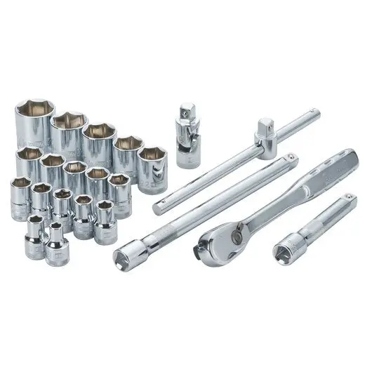 Dewalt Dwmt19241 22-Piece 1/2-Inch Drive Metric Socket Set With Ratchet And Extensions 1