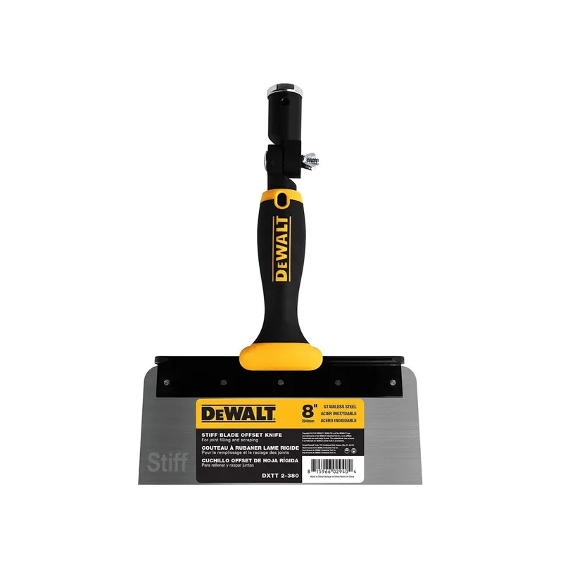 Dewalt Ergonomic Stainless Steel Offset Drywall Knife With Soft-Grip Handle 1
