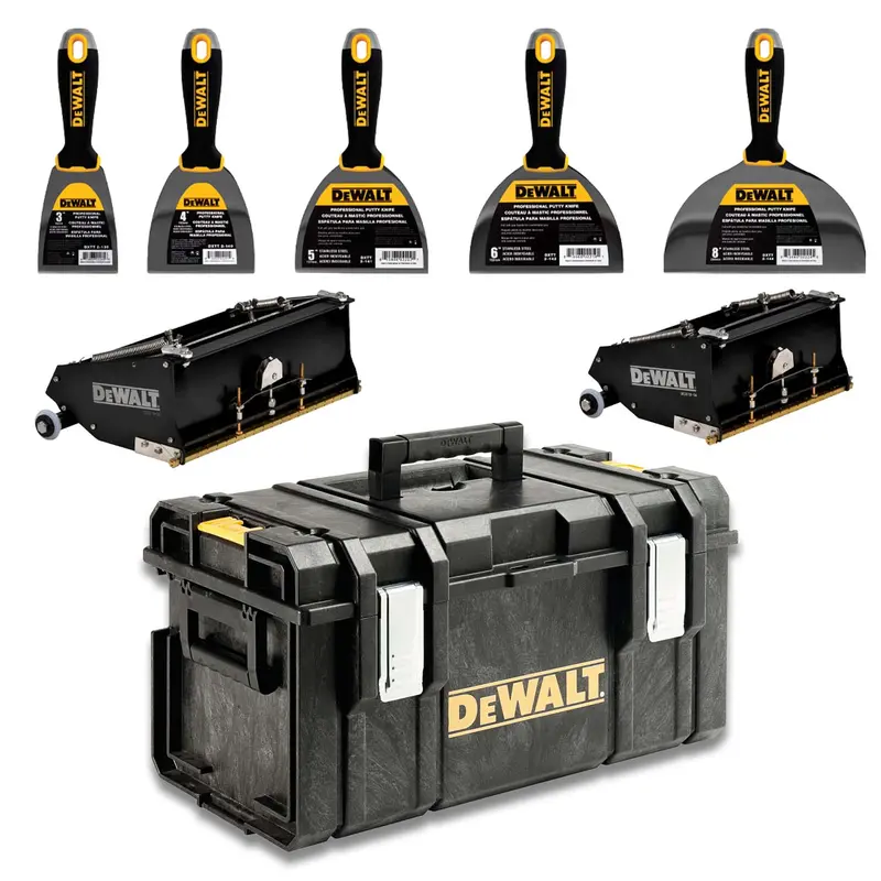Dewalt Flat Box & Utility Knife Combo With Toughsystem Case 1