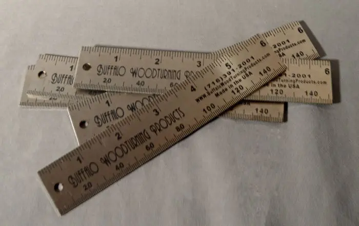 Dual-Scale Stainless Steel Ruler – 6" Or 12" English/Metric Graduations 1