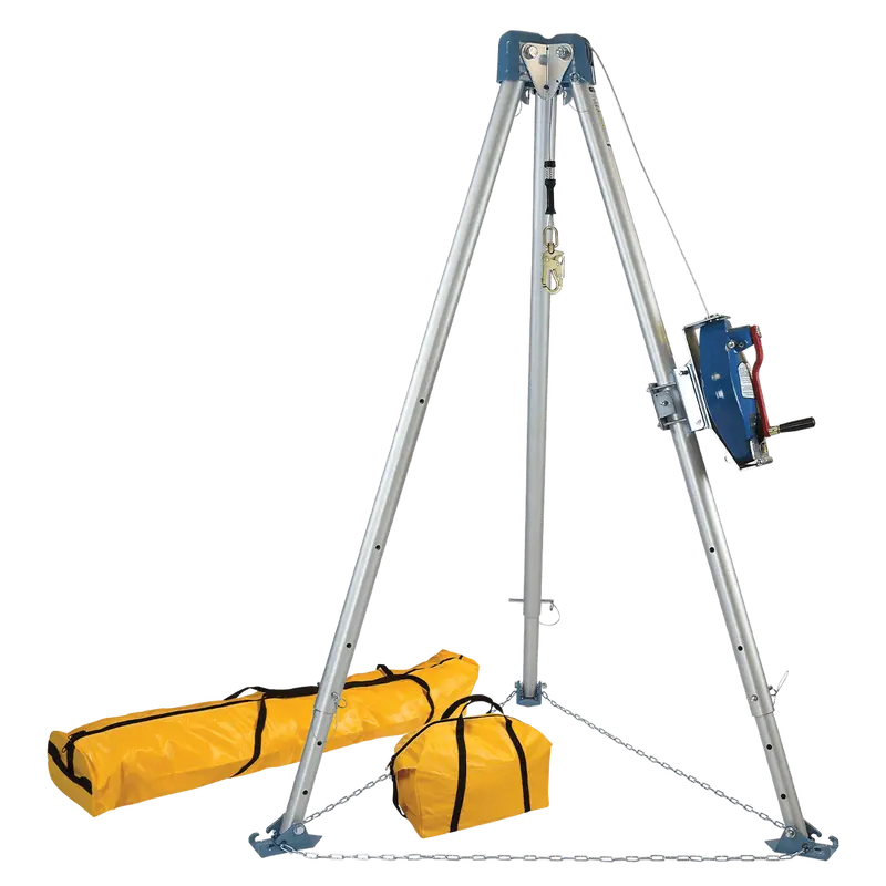 Falltech 11-Foot Confined Space Tripod With 60-Foot Galvanized Srl-R 1