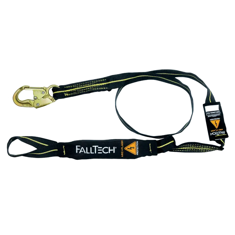 Falltech 6-Foot Arc Flash Energy-Absorbing Single-Leg Lanyard With Choke-Loop And Steel Snap Hook 1