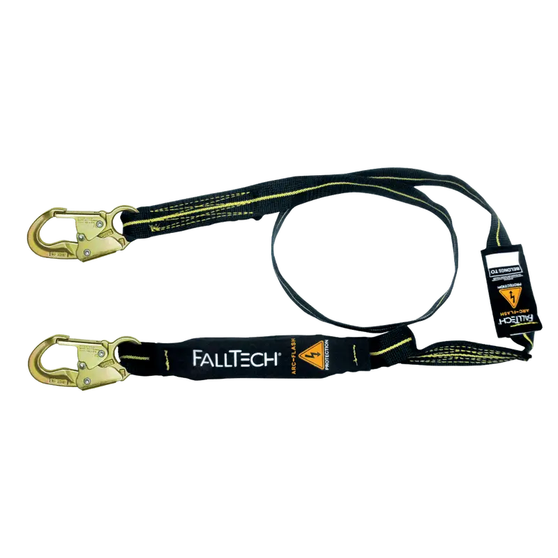 Falltech 6-Foot Arc Flash Energy-Absorbing Single-Leg Lanyard With Steel Snap Hooks 1