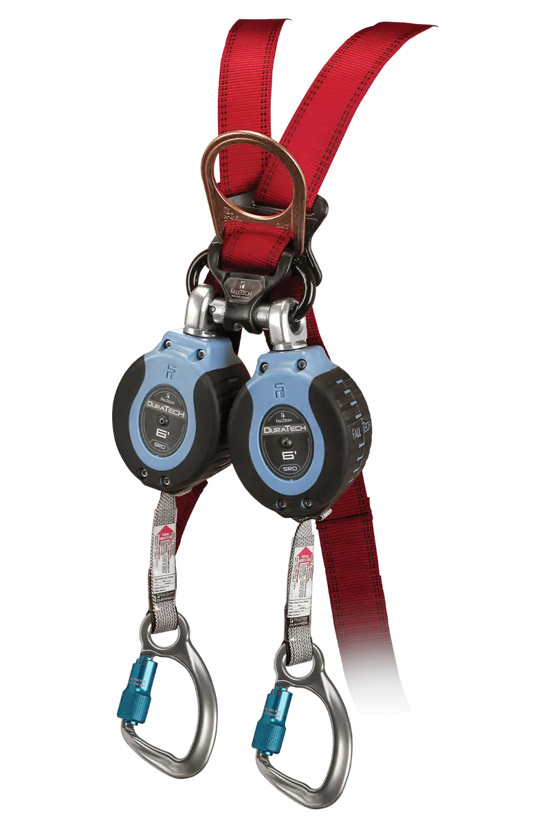 Falltech 6-Foot Duratech Personal Self-Retracting Lifeline With Aluminum Carabiners 1