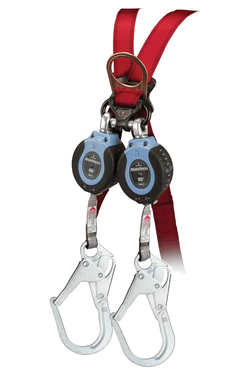 Falltech 6-Foot Duratech Personal Self-Retracting Lifeline With Steel Rebar Hooks 1