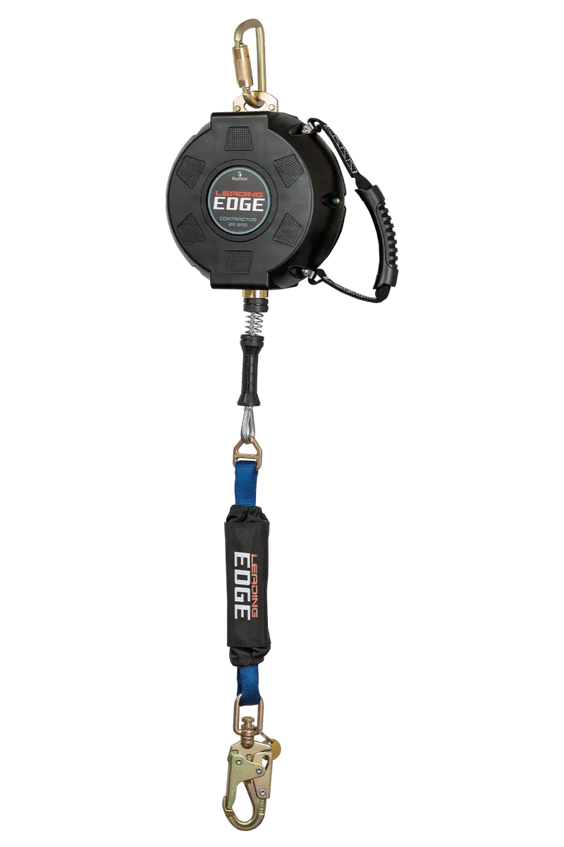 Falltech Contractor Leading Edge Class 2 Srl – 20-Foot Galvanized Steel Cable + Anchorage Carabiner 1